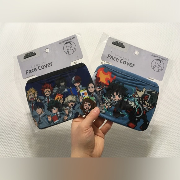 Funimation Accessories - My Hero Academia MHA Face Mask Cover Set
